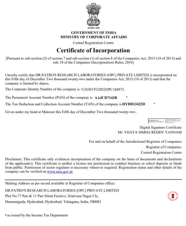 drpatro-certificate